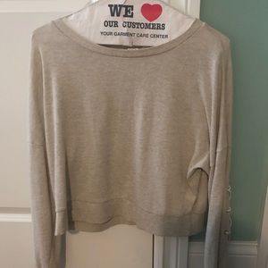Tan Sweater w/ tied back
